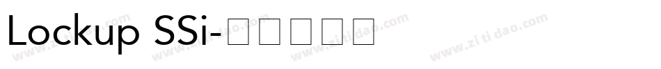 Lockup SSi字体转换